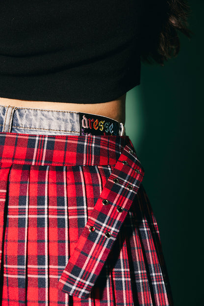 Bad Influence Pleated Skirt Belt