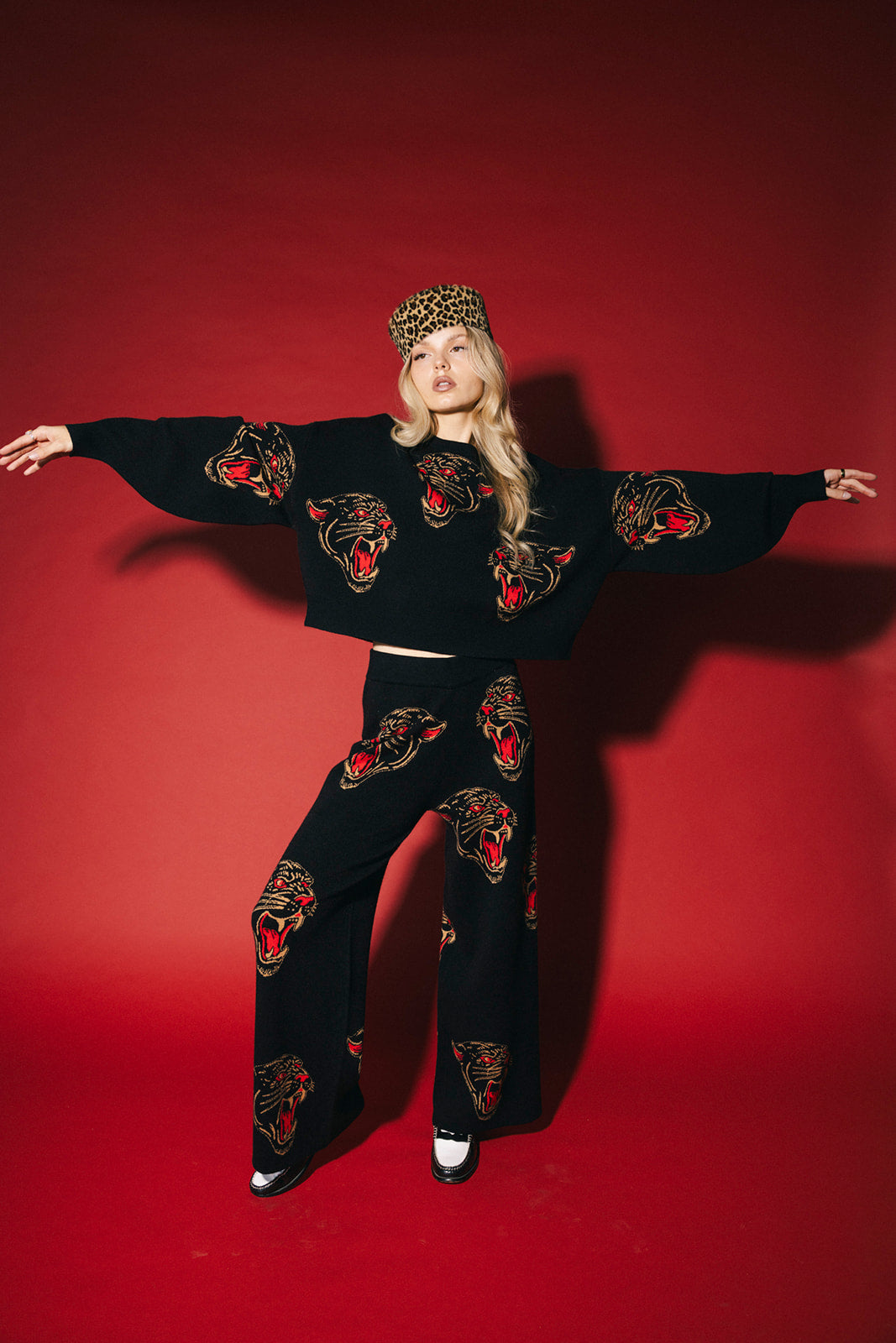 Panther Parade Knit Matching Set
