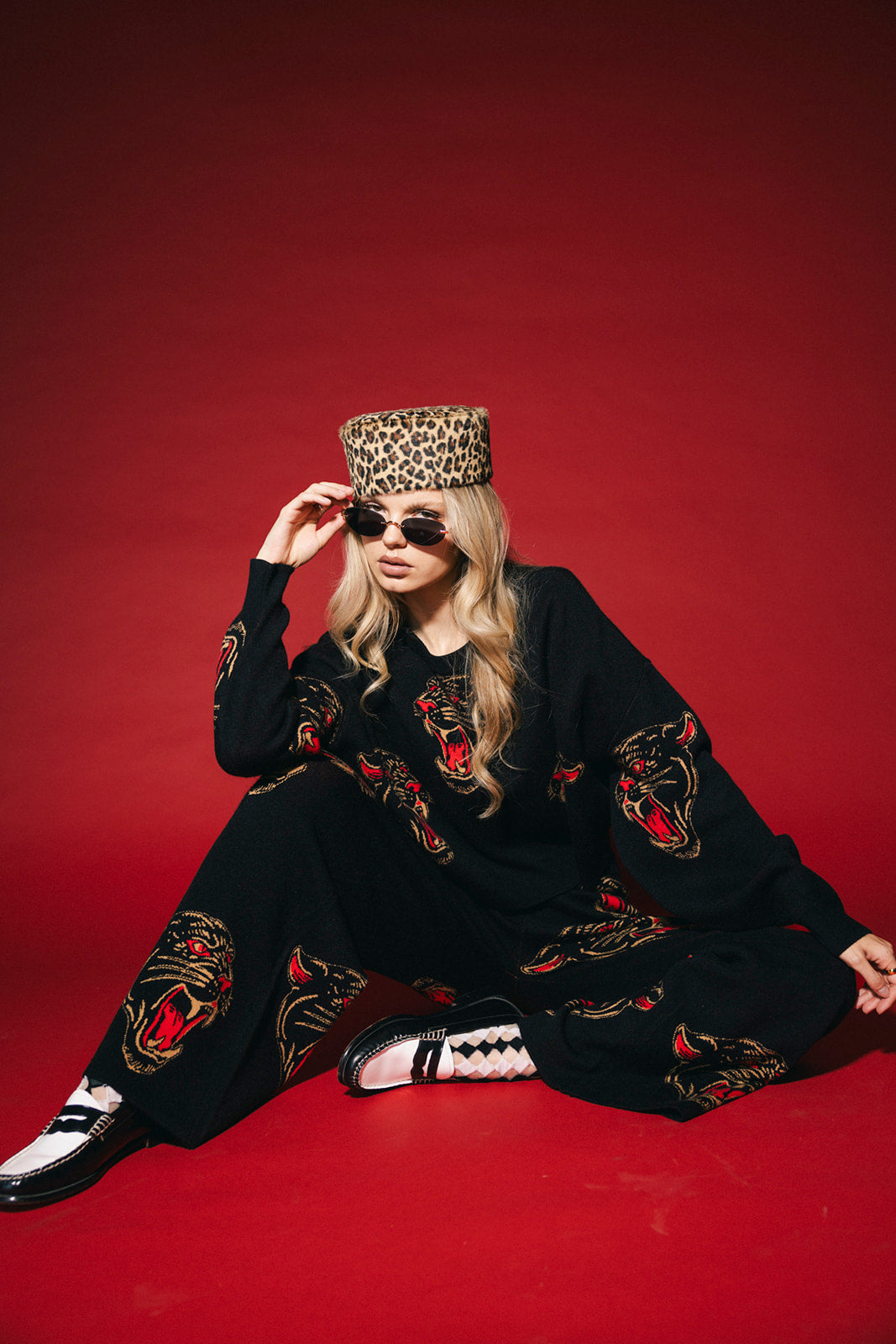 Panther Parade Knit Matching Set