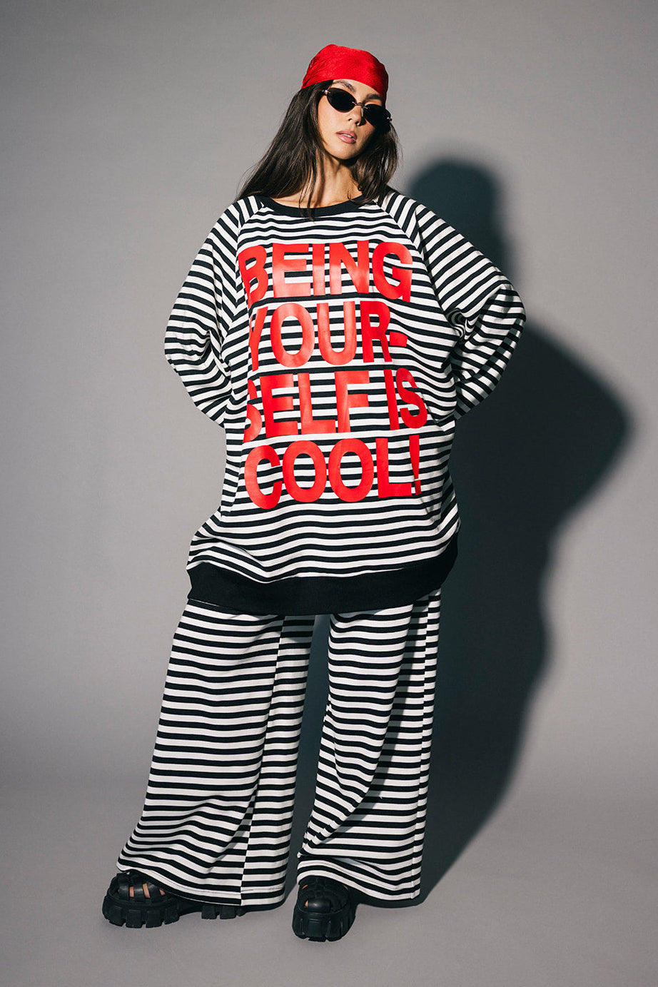Do No Harm Striped Wide Leg Pants