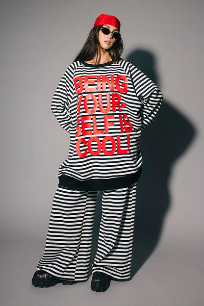 Do No Harm Striped Wide Leg Pants