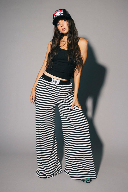 Do No Harm Striped Wide Leg Pants