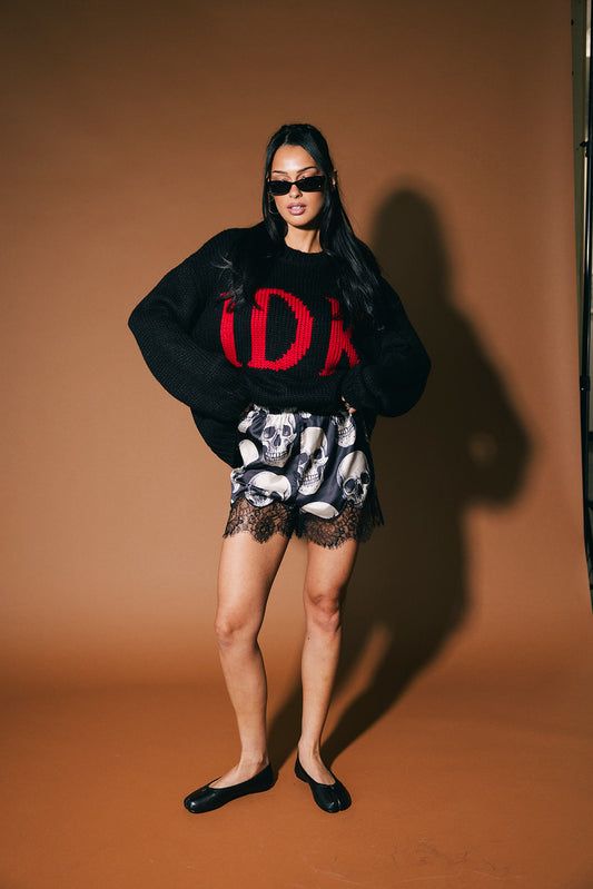 Bad To The Bone Satin Bloomer Shorts