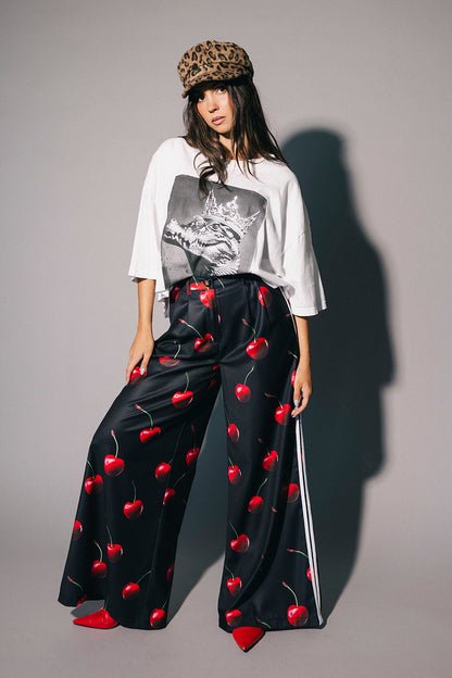 Cherry On Top Wide Leg Trousers
