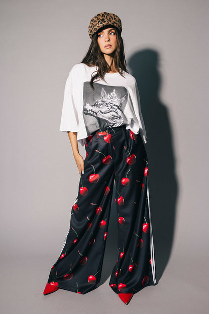 Cherry On Top Wide Leg Trousers