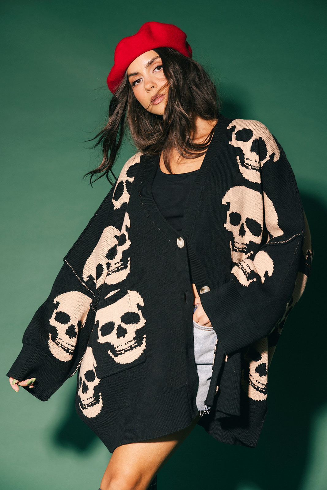 Bad to the Bone Oversized Cardigan