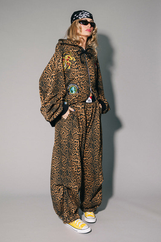 Rocky Harem Pants in Dark Leopard