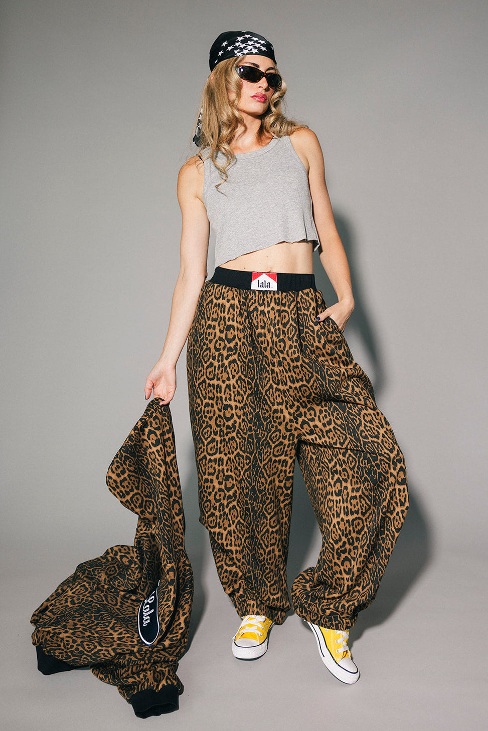 Rocky Harem Pants in Dark Leopard
