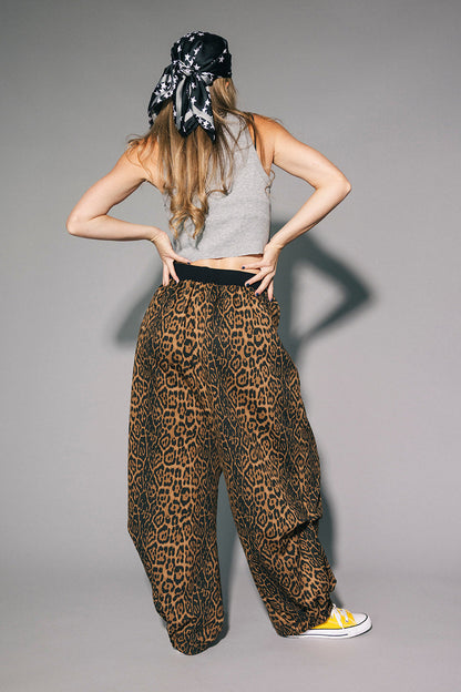 Rocky Harem Pants in Dark Leopard