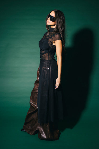 Legends Never Die Mesh Tunic in Black