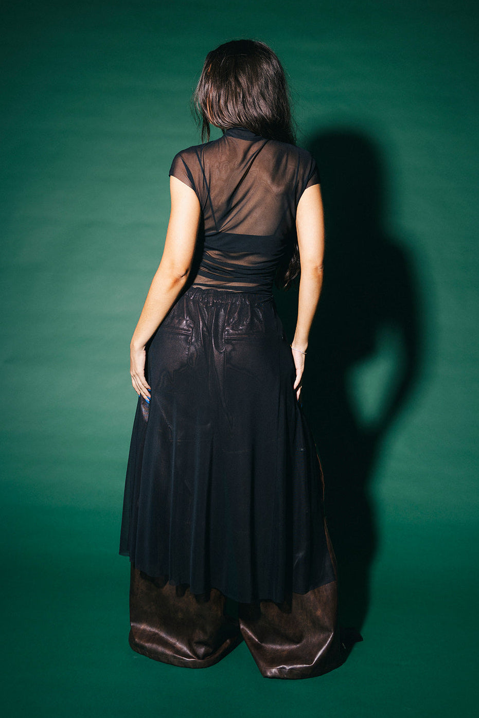 Legends Never Die Mesh Tunic in Black
