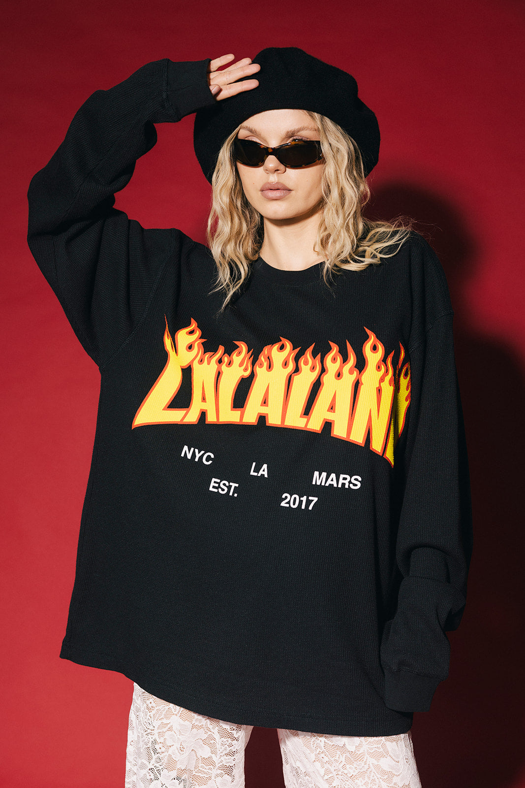 With The Band in Lalaland Oversized Thermal