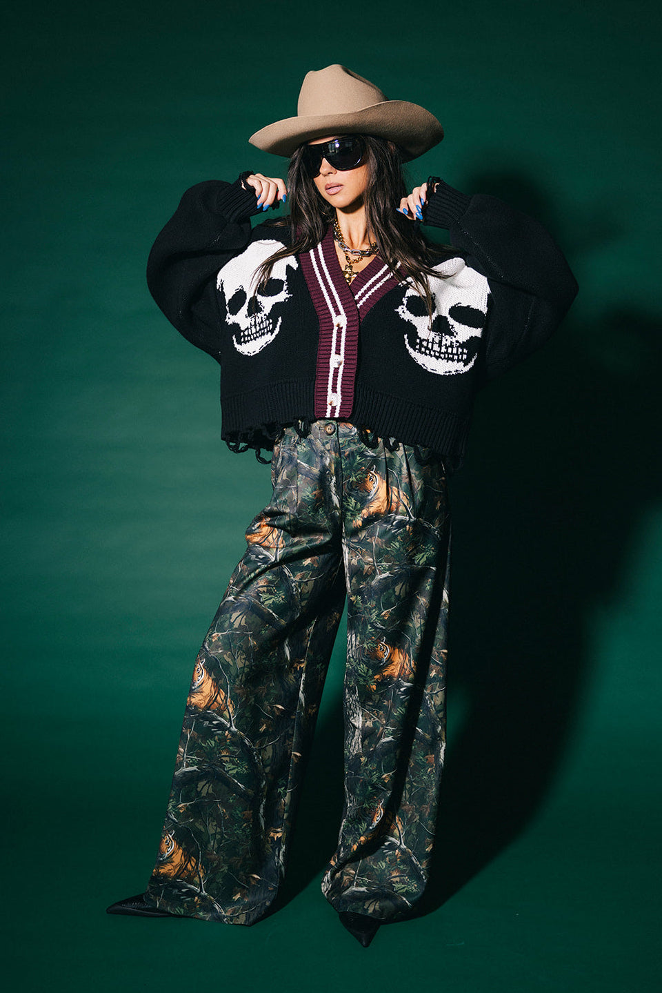 Bad To The Bone Cropped Distressed Cardigan
