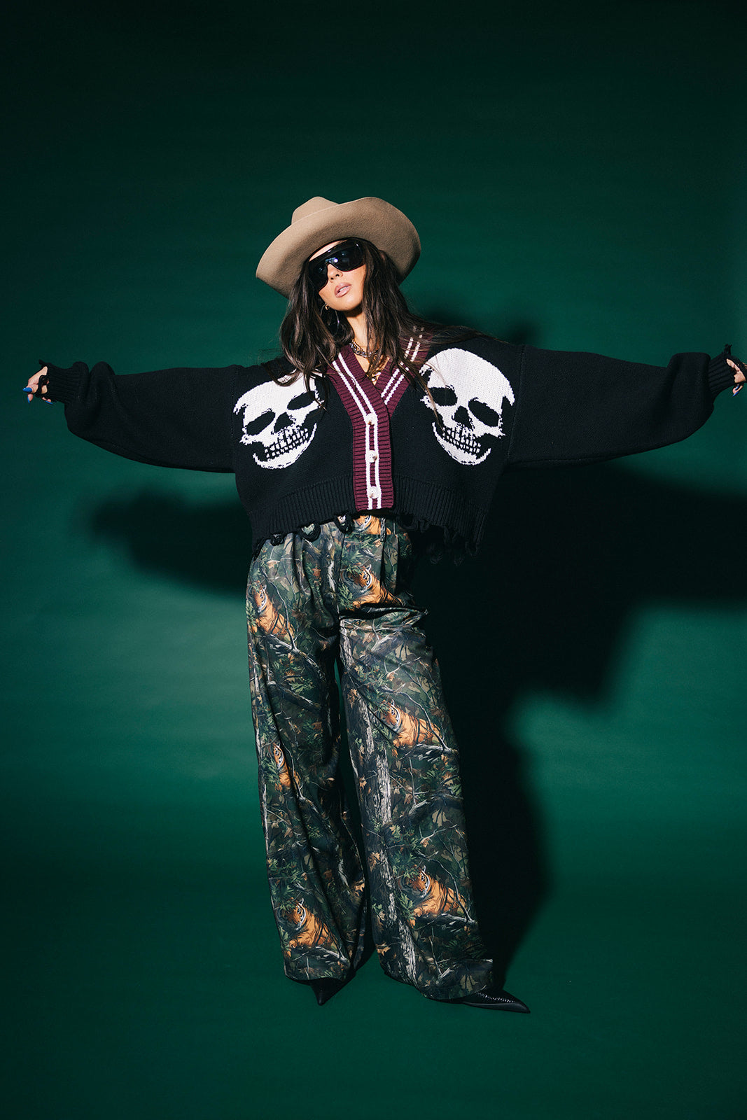 Bad To The Bone Cropped Distressed Cardigan