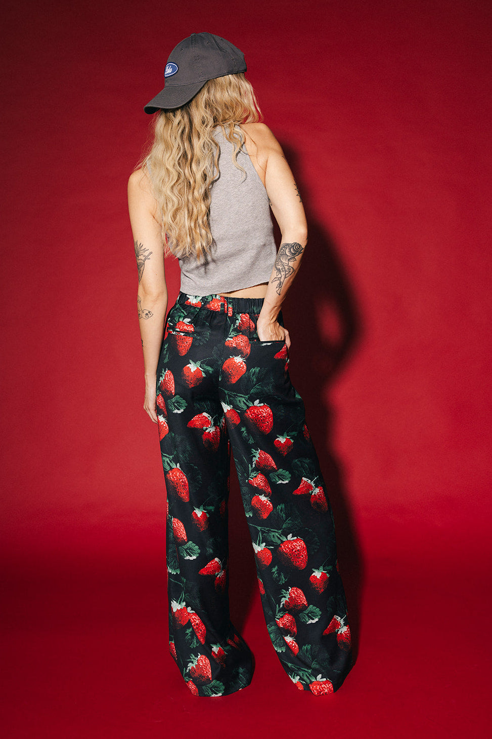 Never Taking These Off Trousers in Berry Bad