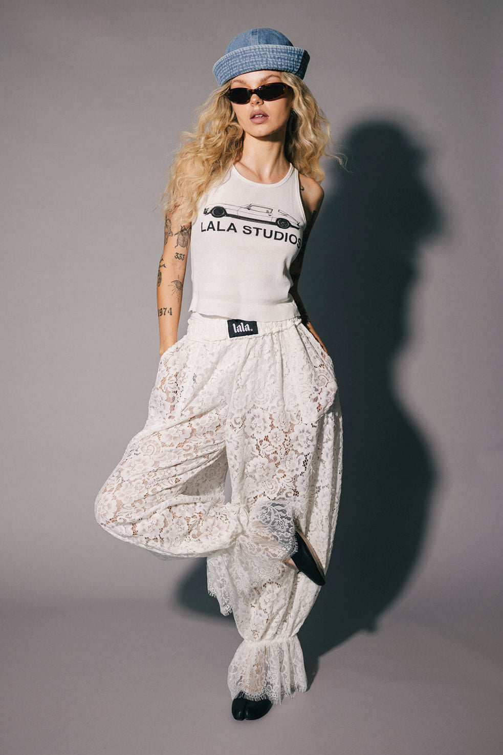 Dancing in the Moonlight Lace Bloomer Pants in White