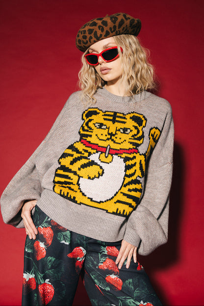 Lucky Girl Oversized Boxy Sweater