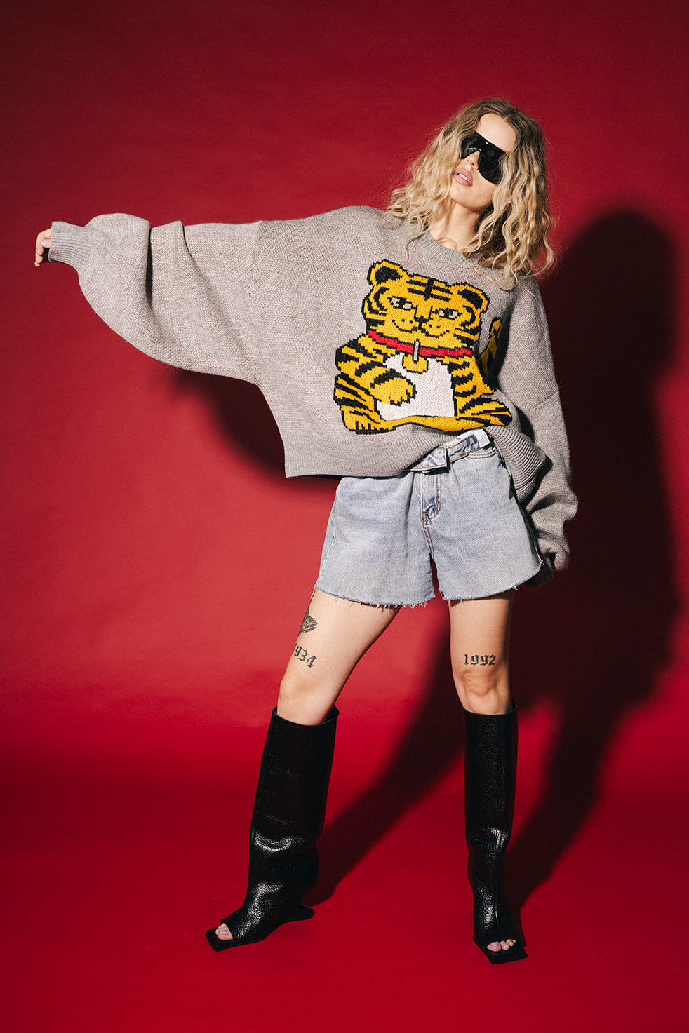 Lucky Girl Oversized Boxy Sweater