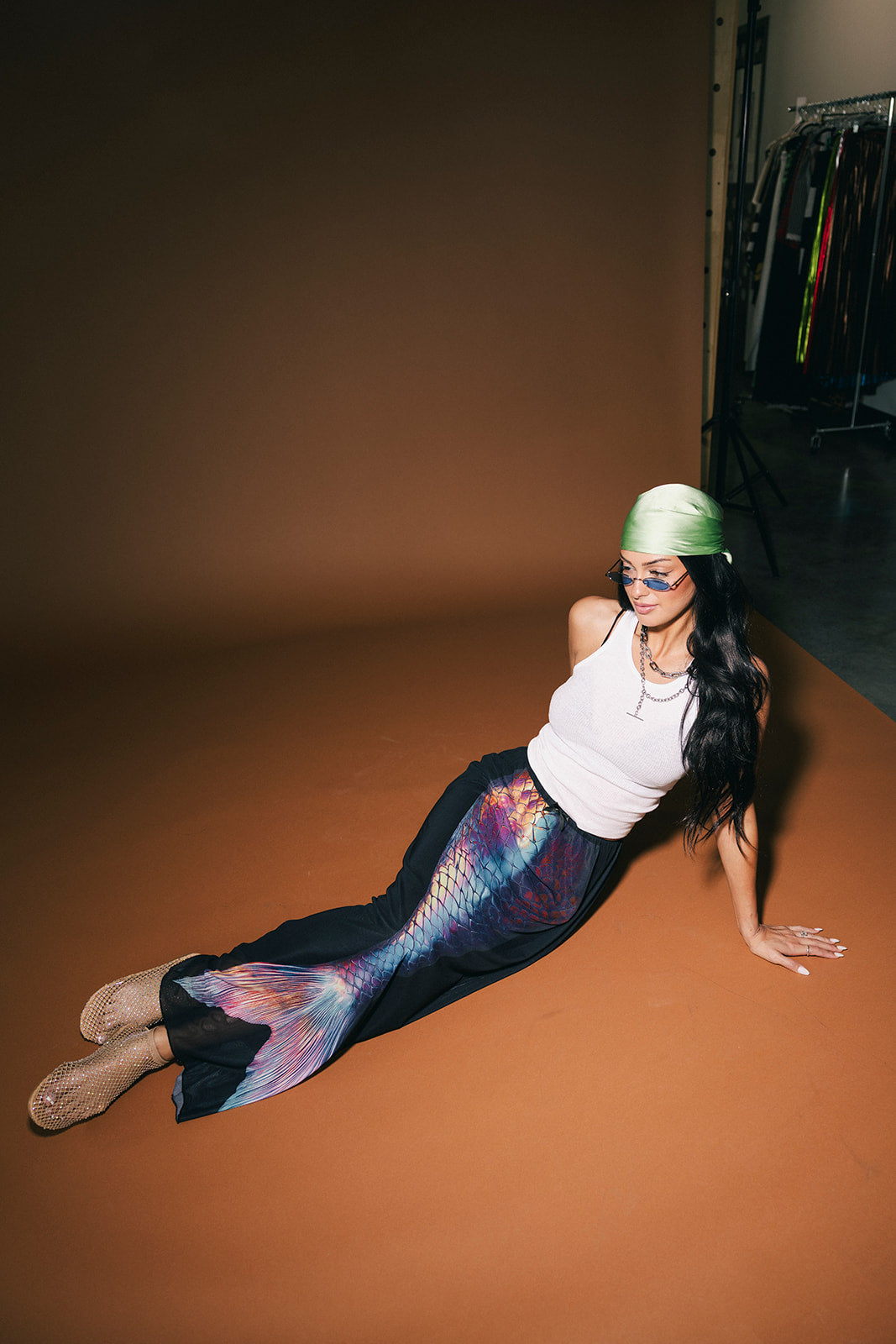 Let's Play Mermaids Mesh Maxi Skirt