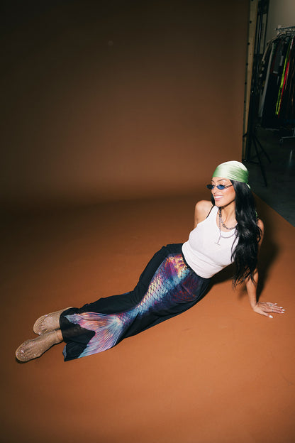 Let's Play Mermaids Mesh Maxi Skirt