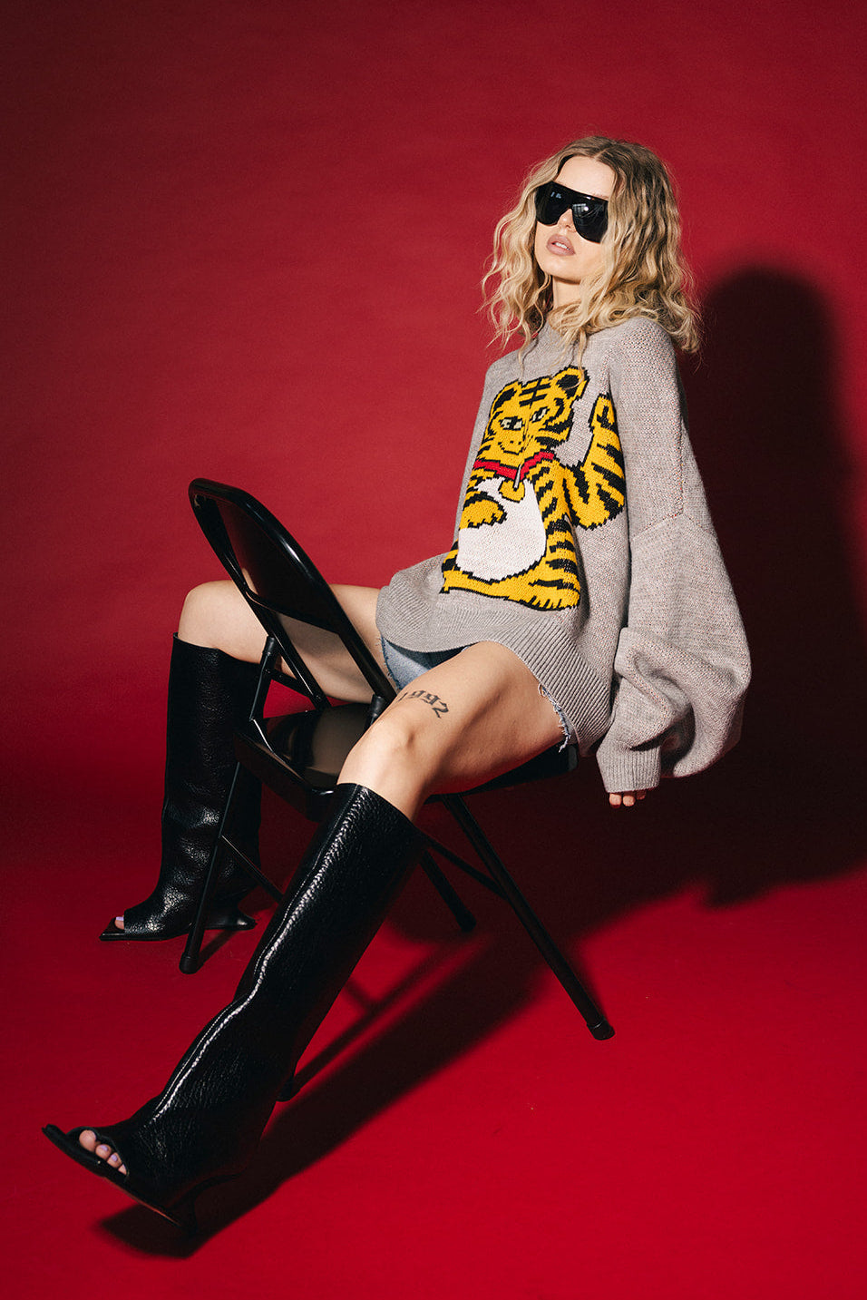 Lucky Girl Oversized Boxy Sweater
