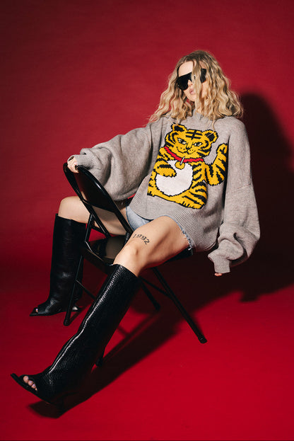 Lucky Girl Oversized Boxy Sweater