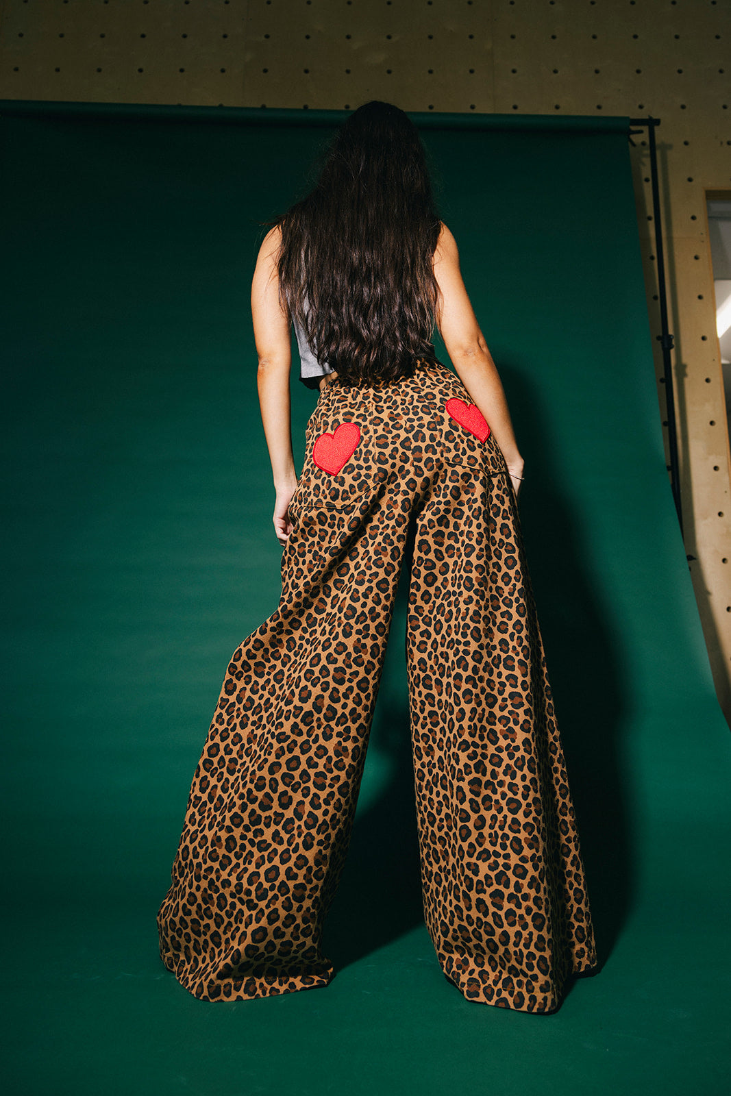 Lost in Love Leopard Wide Leg Denim