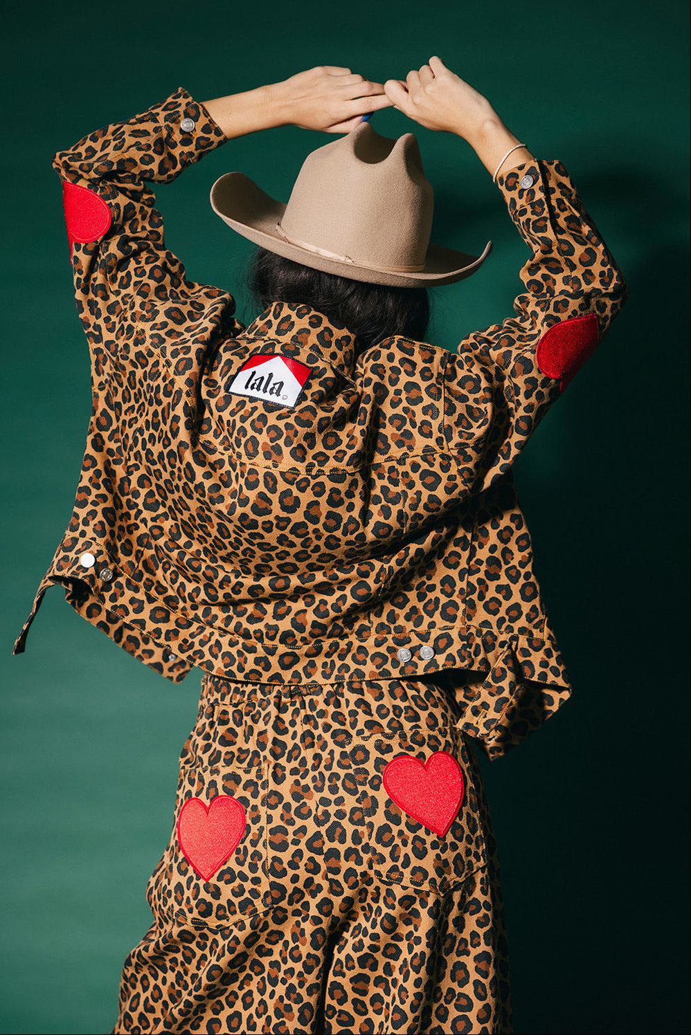 Lost in Love Leopard Boxy Denim Jacket
