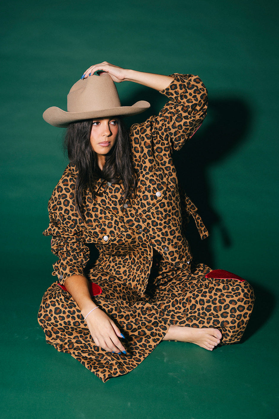 Lost in Love Leopard Boxy Denim Jacket