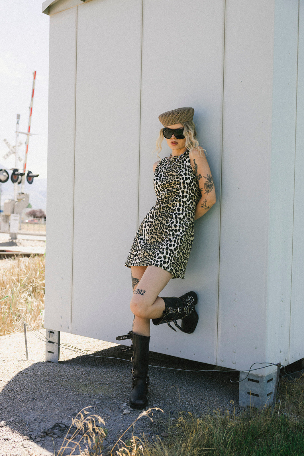 Put a Spell on You Linen Blend Mini Dress