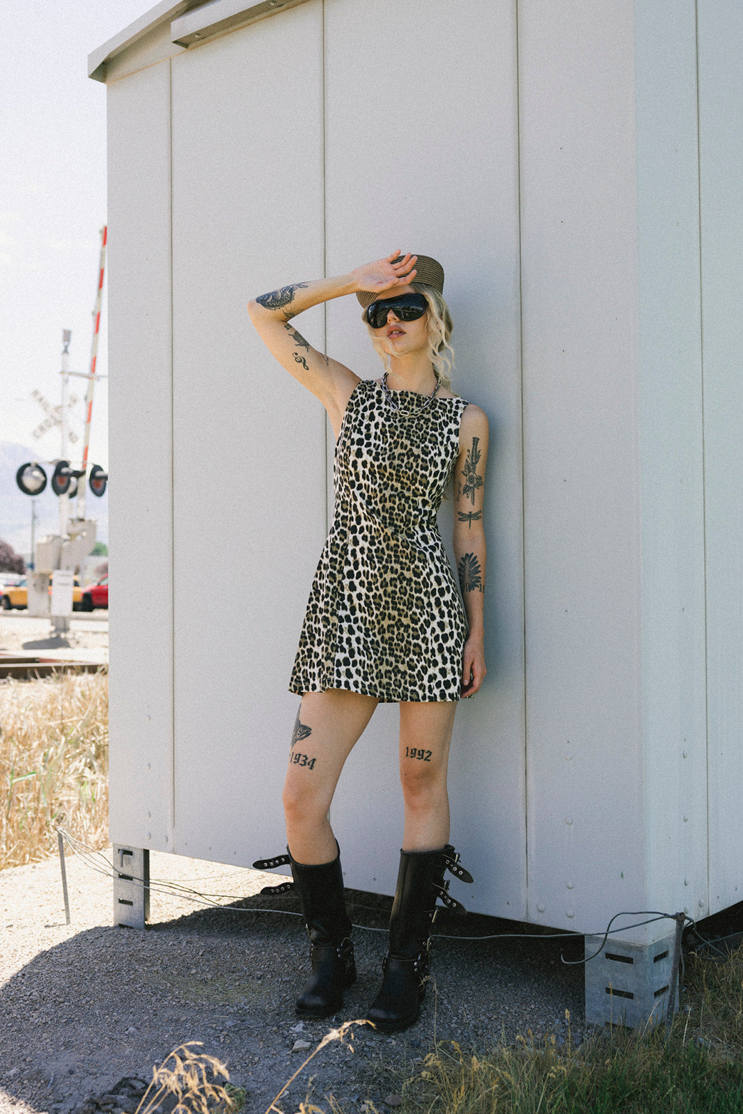 Put a Spell on You Linen Blend Mini Dress