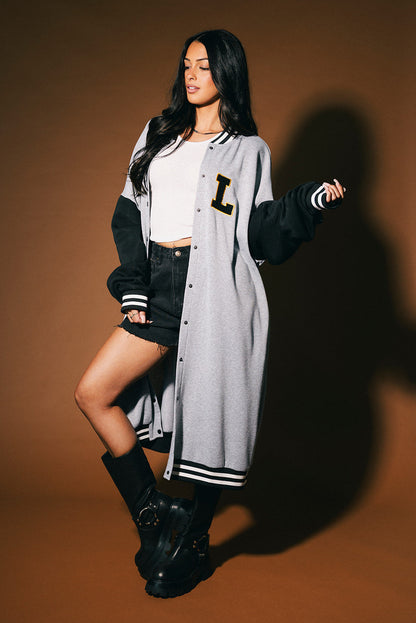 Lalaland Dolphins Longline Bomber Jacket