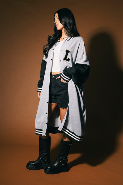 Lalaland Dolphins Longline Bomber Jacket