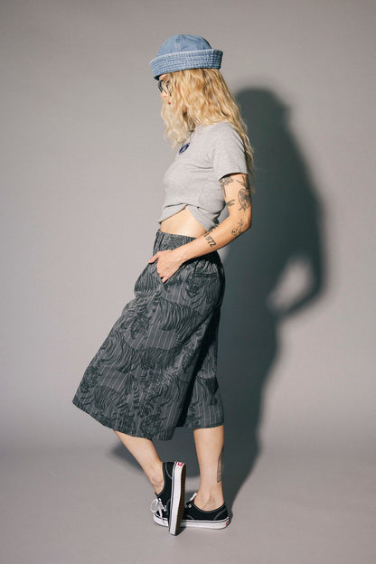 Big Cat Pinstripe Culotte Trouser Shorts