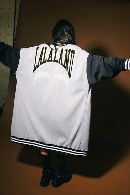 Lalaland Dolphins Longline Bomber Jacket