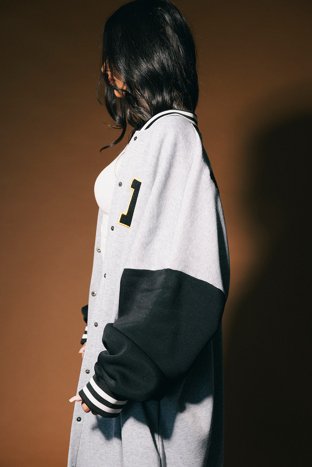 Lalaland Dolphins Longline Bomber Jacket