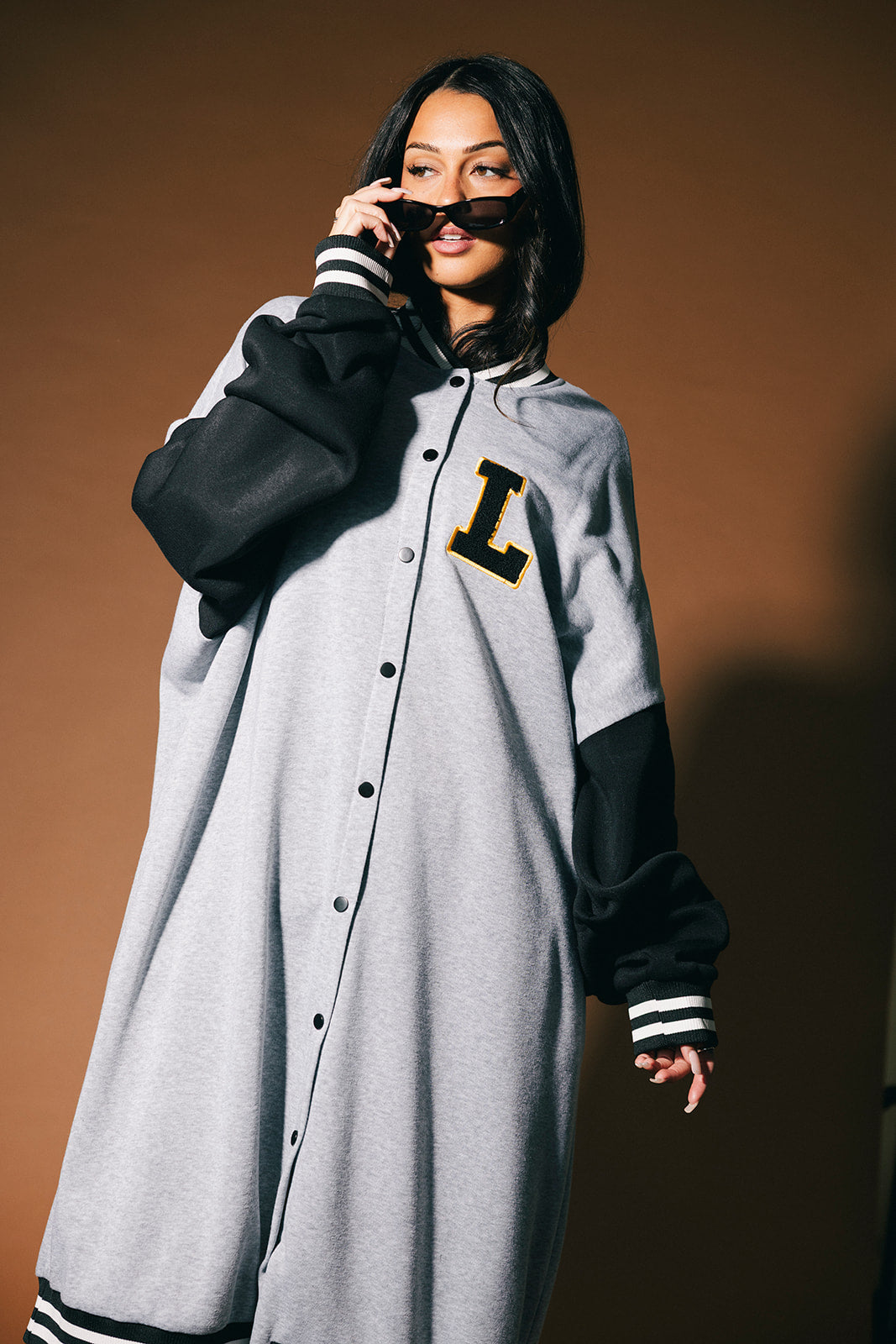 Lalaland Dolphins Longline Bomber Jacket