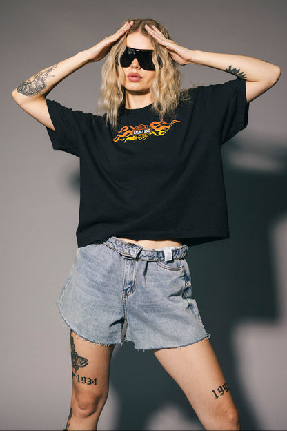 Lala Biker Club Boxy Tee