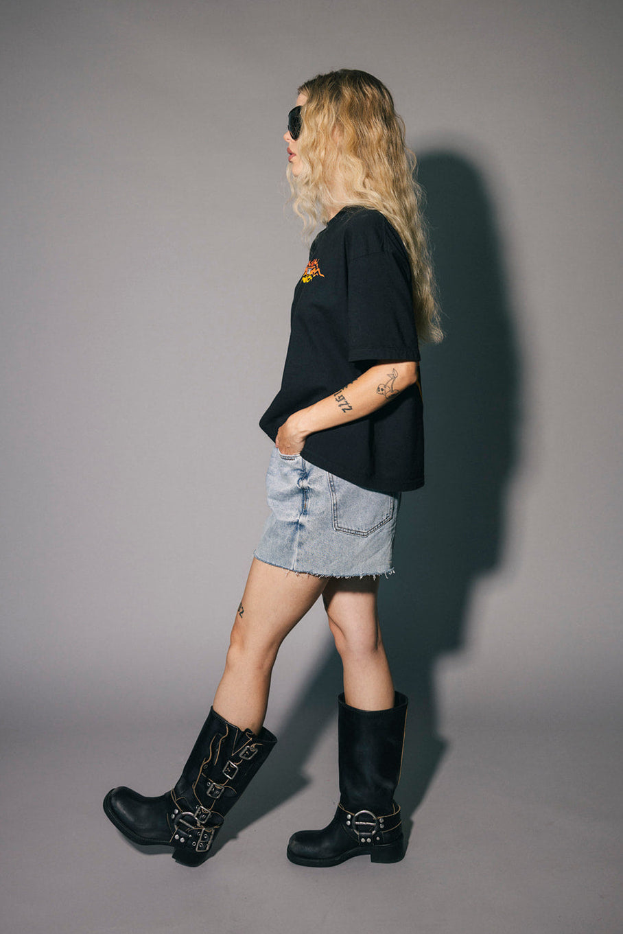 Lala Biker Club Boxy Tee