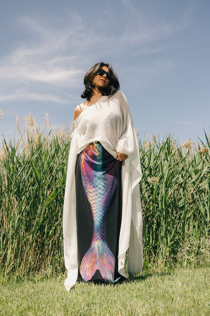 Let's Play Mermaids Mesh Maxi Skirt