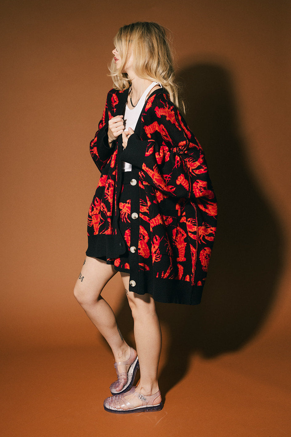 You’re My Lobster Oversized Cardigan