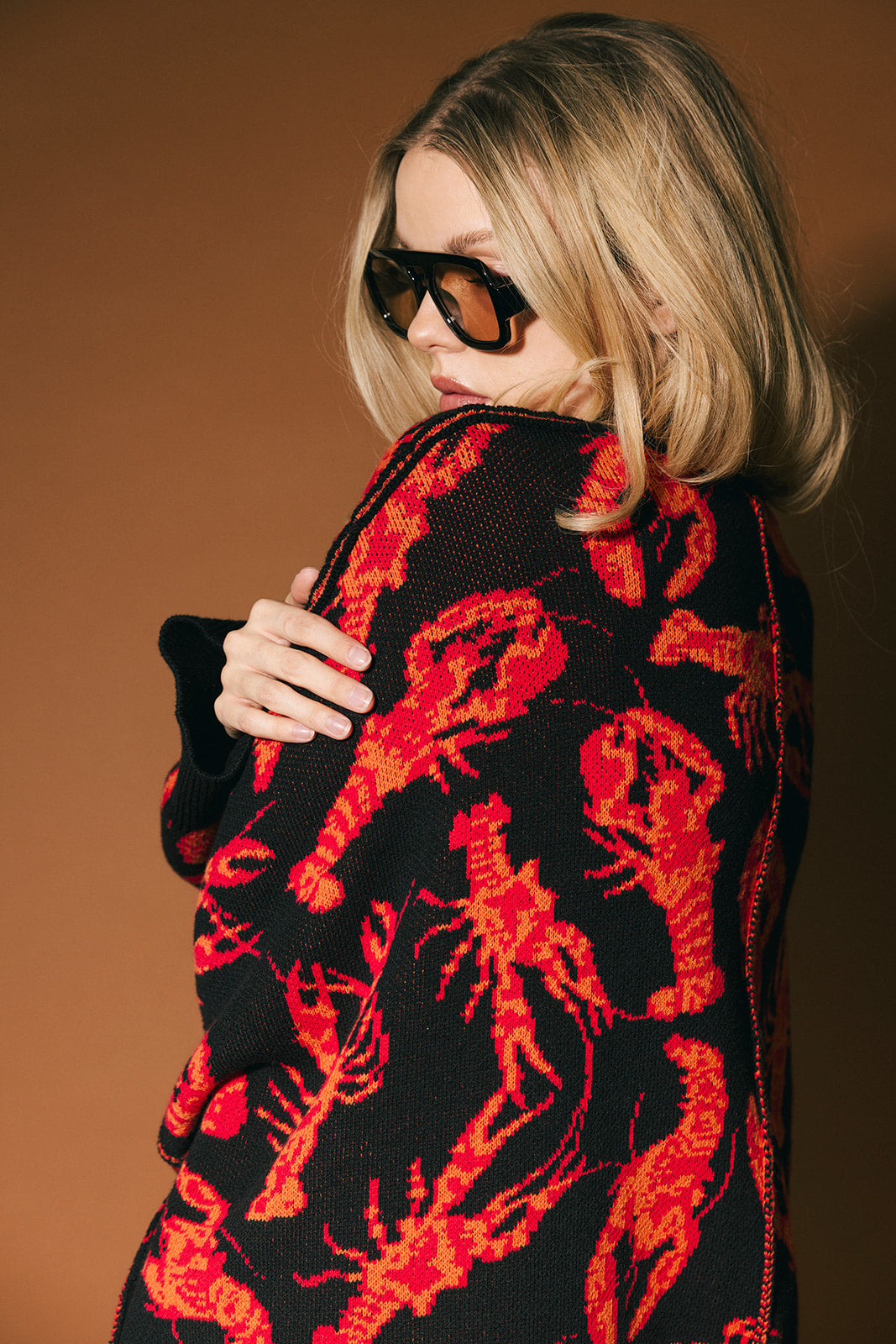 You’re My Lobster Oversized Cardigan