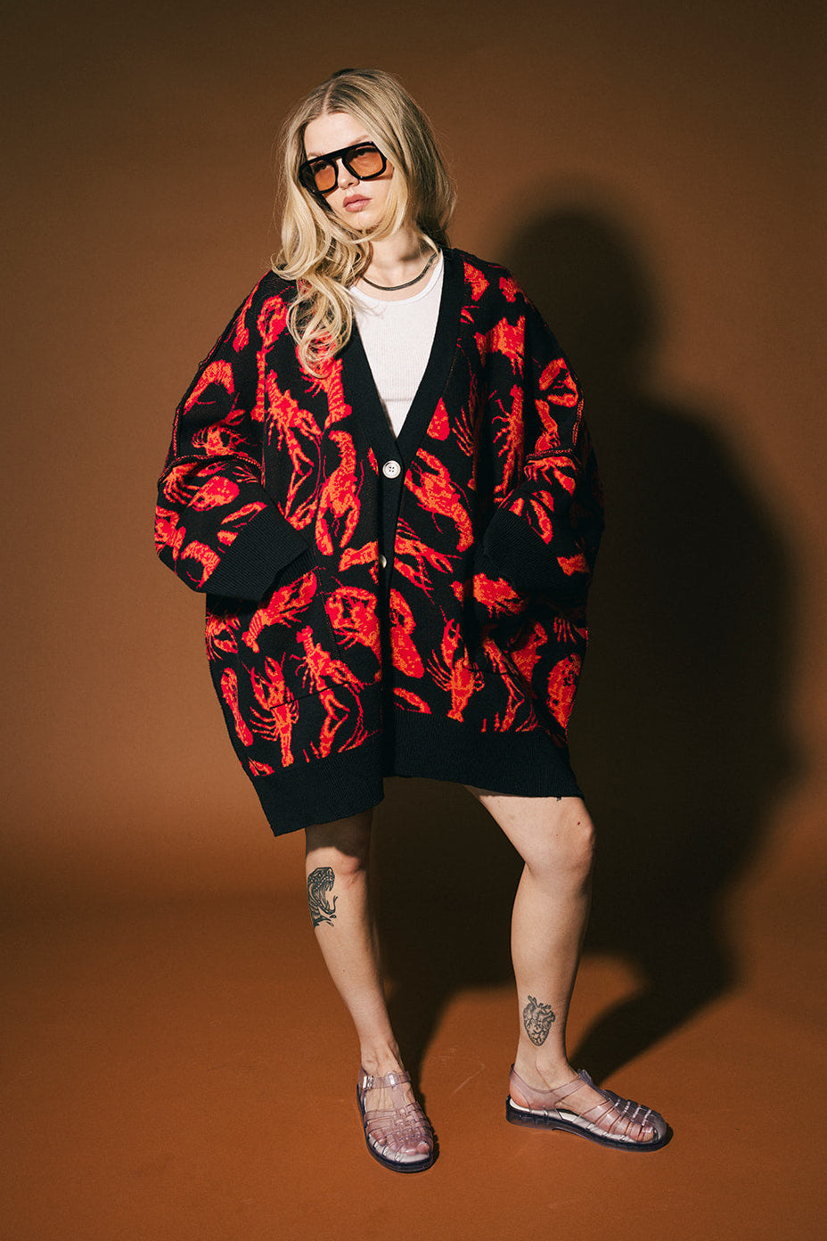 You’re My Lobster Oversized Cardigan