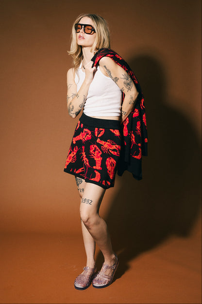 You’re My Lobster Knit Shorts