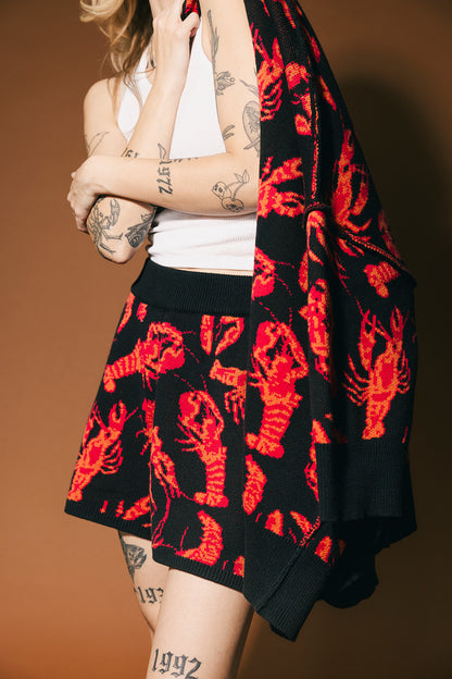 You’re My Lobster Knit Shorts
