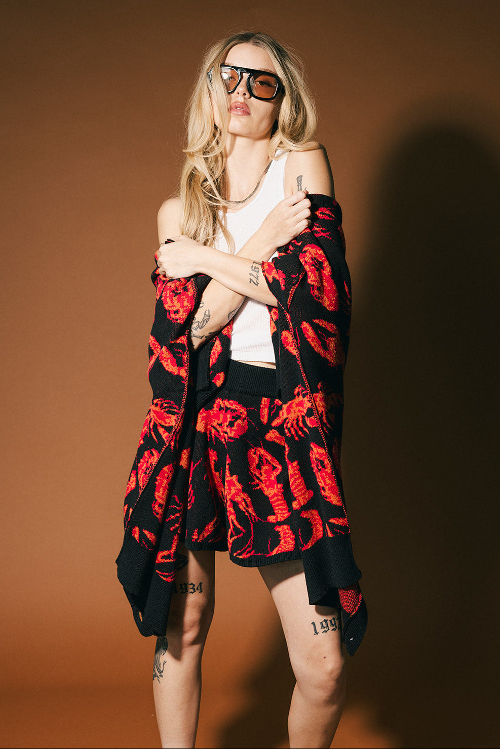 You’re My Lobster Knit Shorts