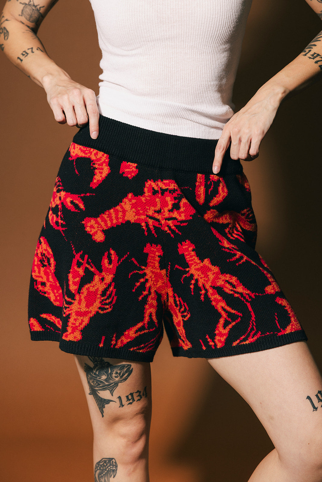 You’re My Lobster Knit Shorts