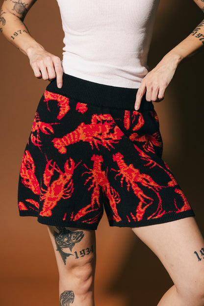 You’re My Lobster Knit Shorts