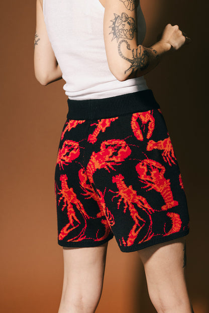 You’re My Lobster Knit Shorts