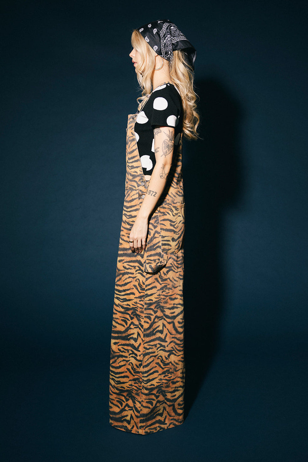 Go Get 'Em Tiger Wide Leg Workwear Overalls